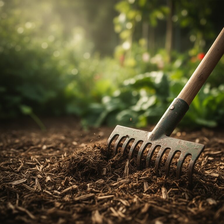 6 Efficient Ways to Use a Garden Rake for Mulch